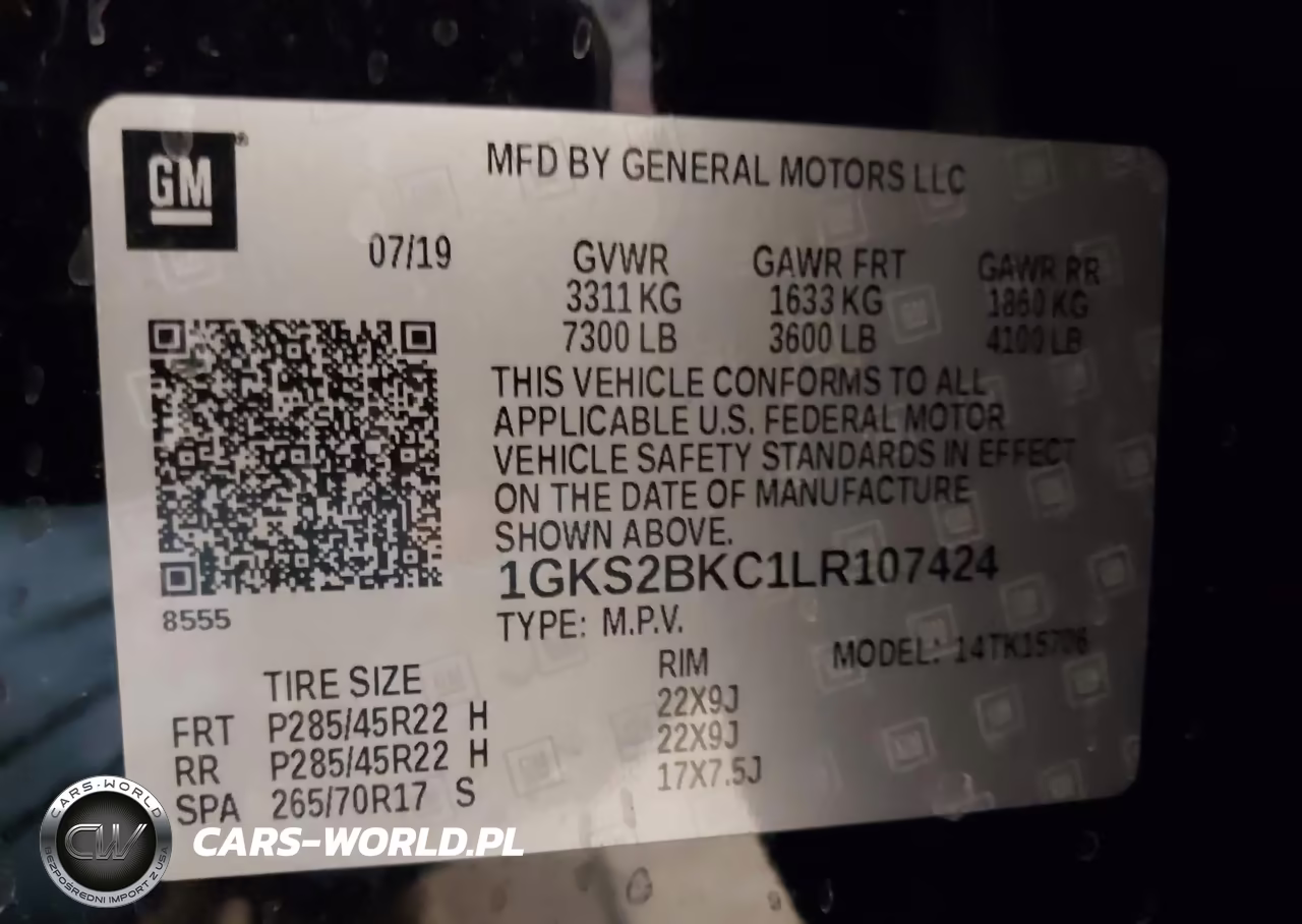2020 GMC Yukon 4Wd Slt VIN:1GKS2BKC1LR107424 - 9