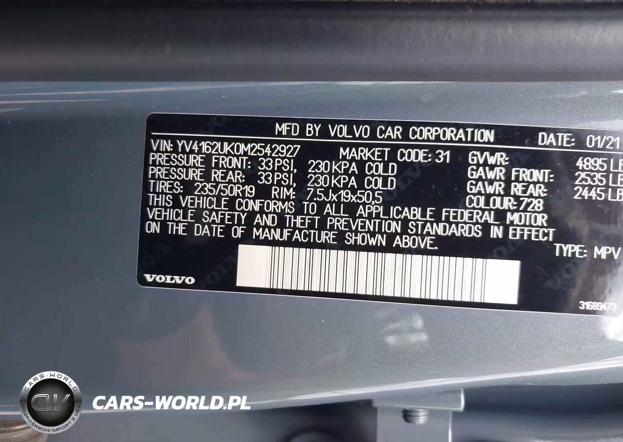 2021 Volvo Xc40 T5 Momentum VIN:YV4162UK0M2542927 - 9