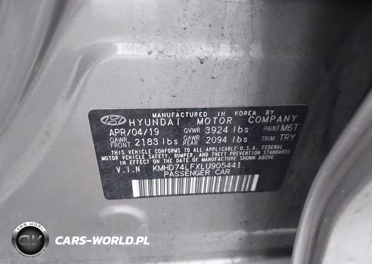 2020 Hyundai Elantra Se VIN:KMHD74LFXLU905441 - 9