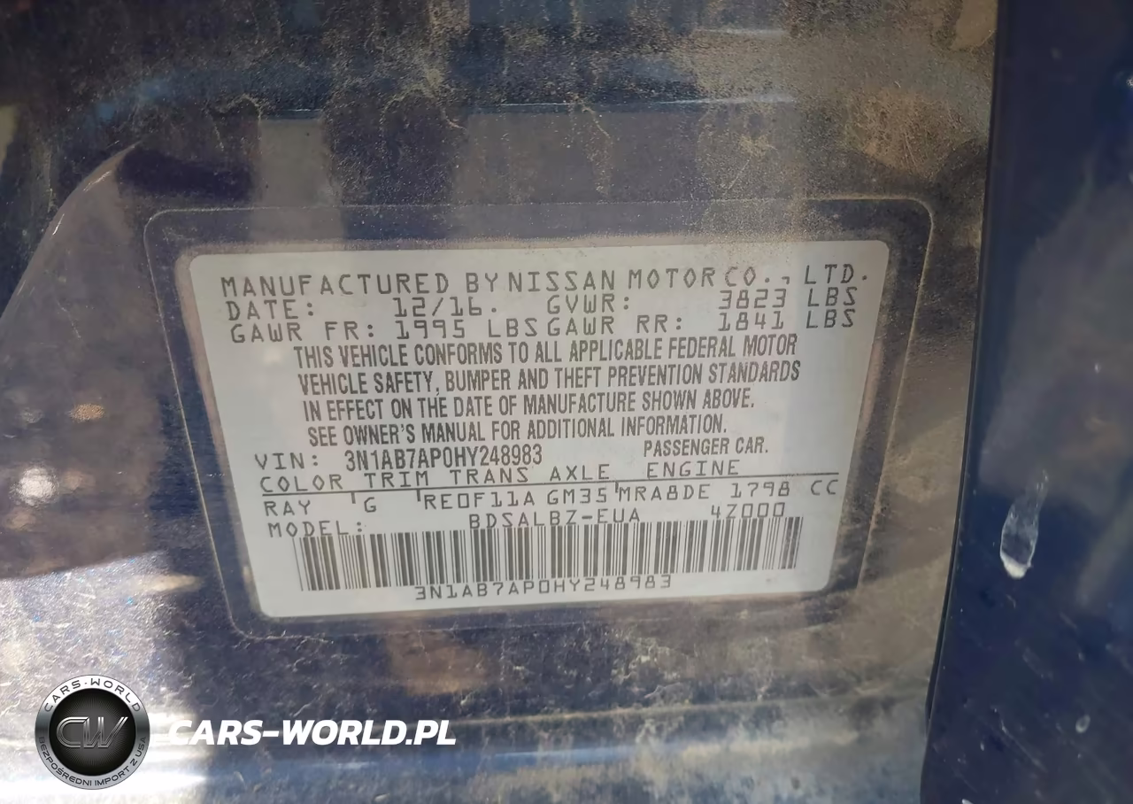 2017 Nissan Sentra S VIN:3N1AB7AP0HY248983 - 9