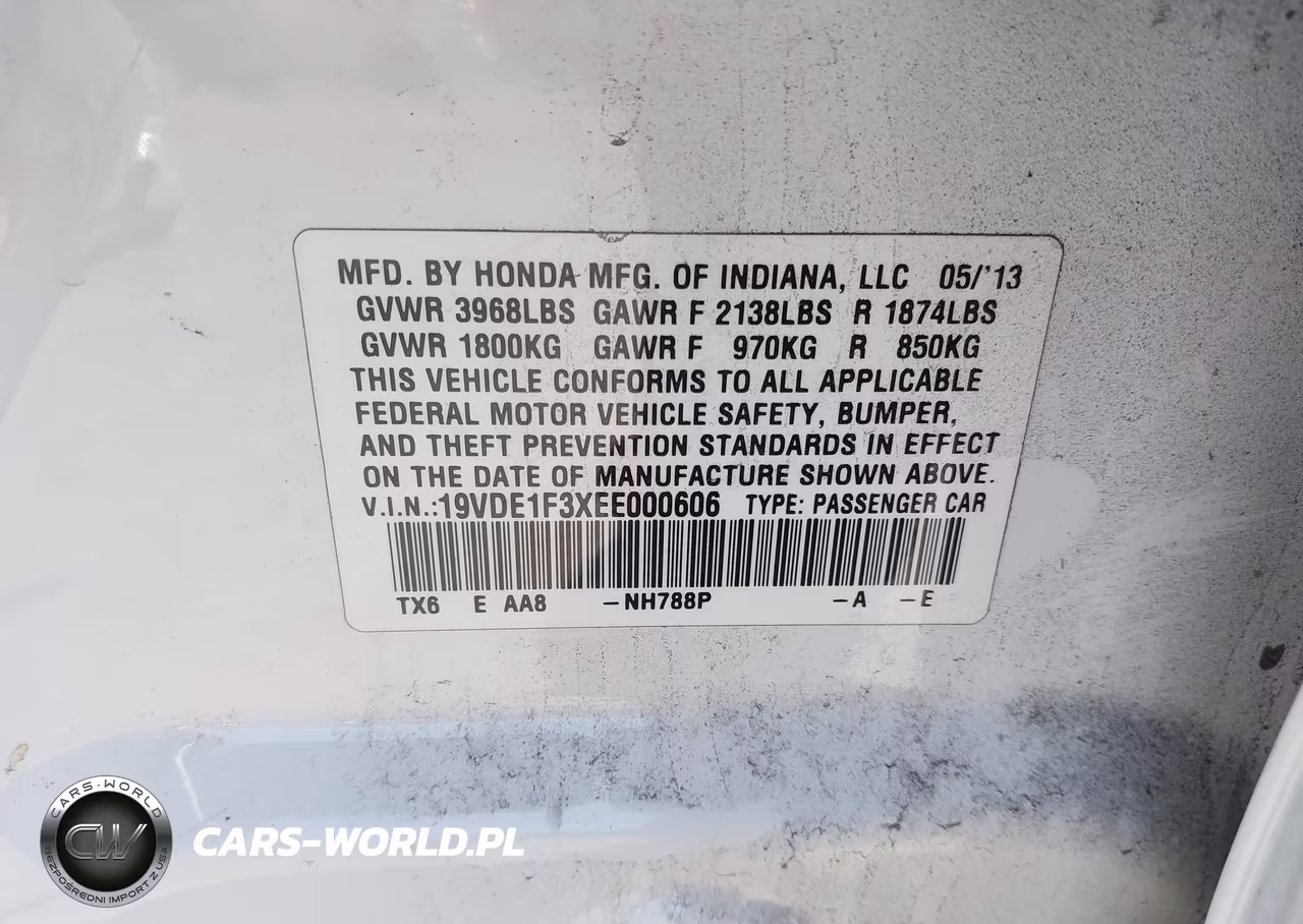 2014 Acura Ilx 2.0L VIN:19VDE1F3XEE000606 - 9