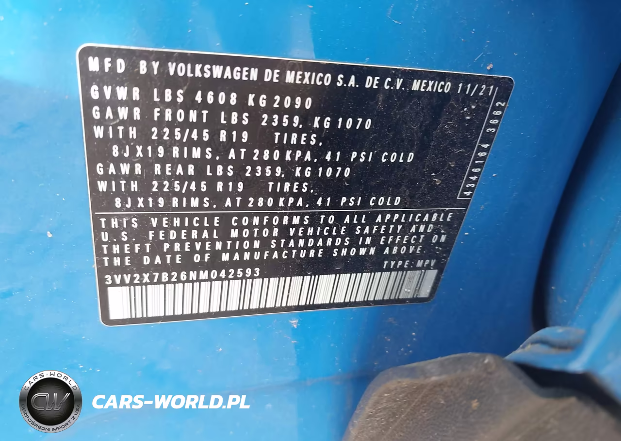 2022 Volkswagen Taos 1.5T Sel VIN:3VV2X7B26NM042593 - 9