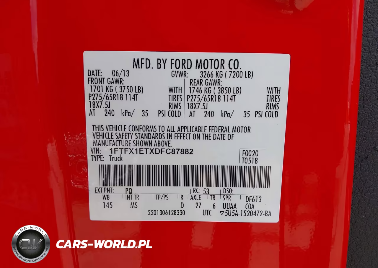 2013 Ford F-150 Xlt VIN:1FTFX1ETXDFC87882 - 9