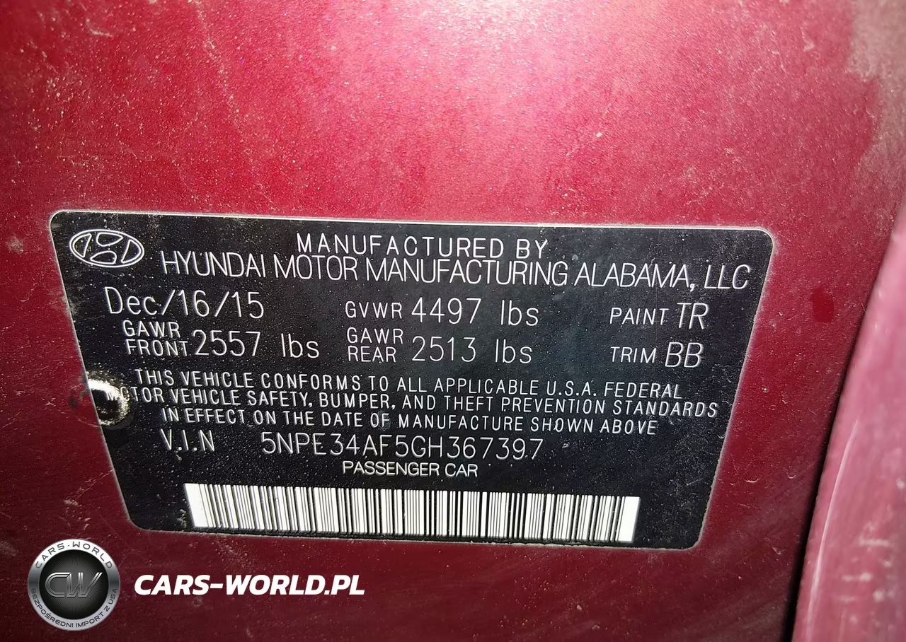 2016 Hyundai Sonata Limited VIN:5NPE34AF5GH367397 - 9