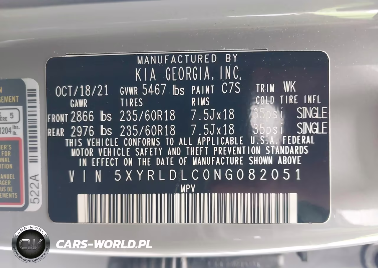 2022 Kia Sorento X-Line S VIN:5XYRLDLC0NG082051 - 9