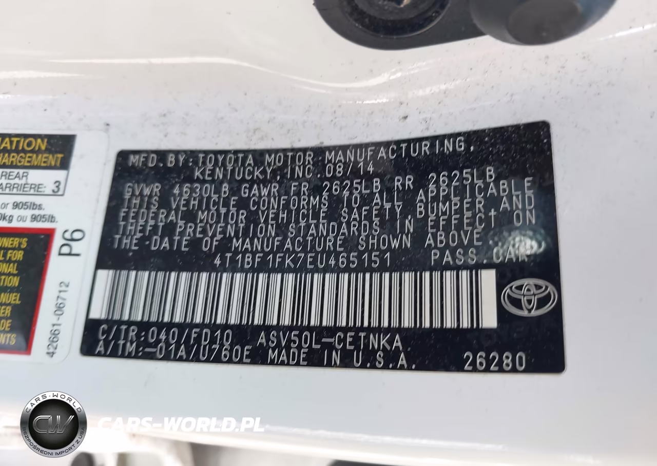 2014 Toyota Camry Le VIN:4T1BF1FK7EU465151 - 9