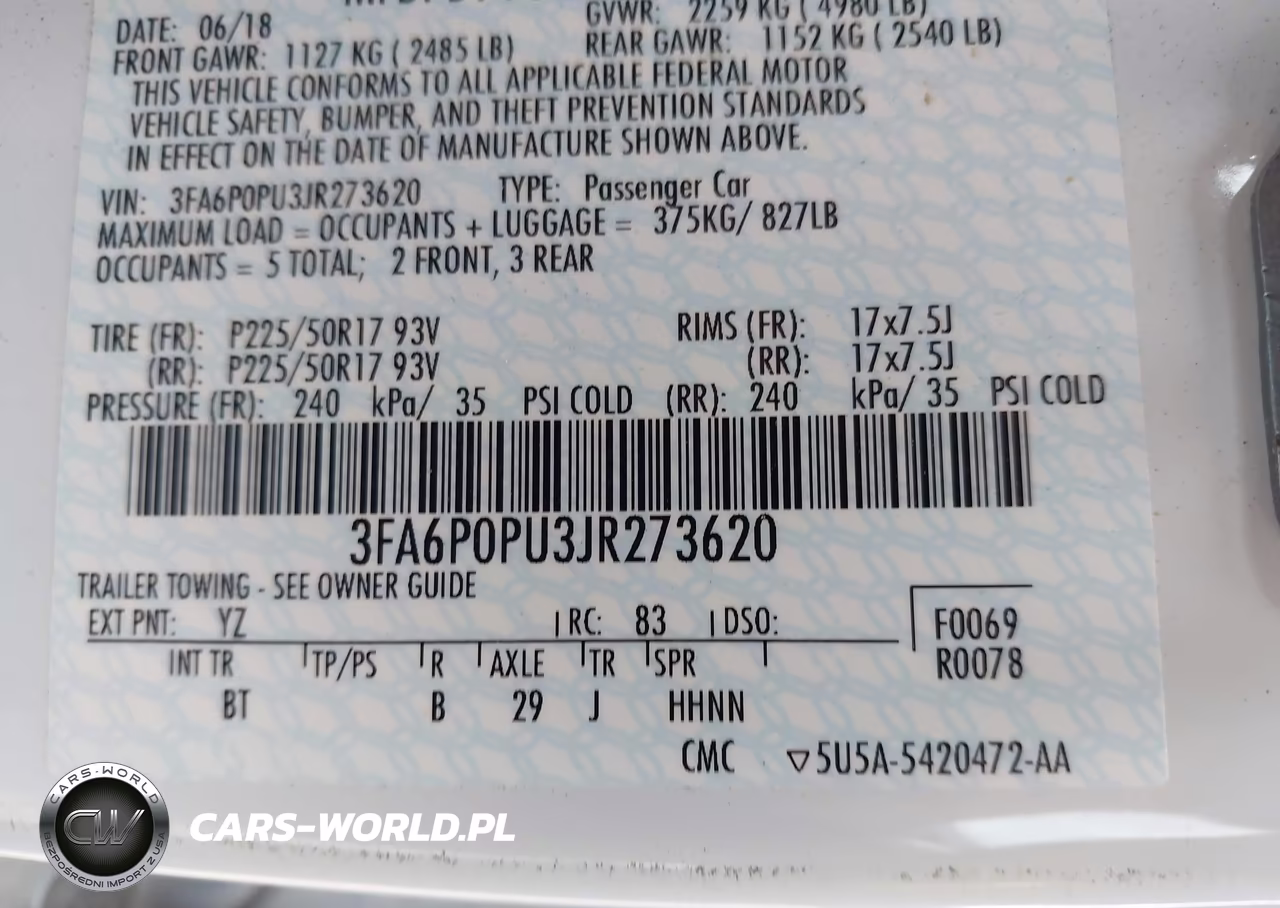 2018 Ford Fusion Energi Se Luxury VIN:3FA6P0PU3JR273620 - 9