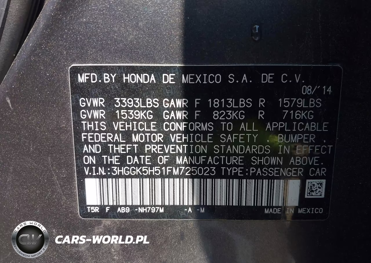 2015 Honda Fit Lx VIN:3HGGK5H51FM725023 - 9