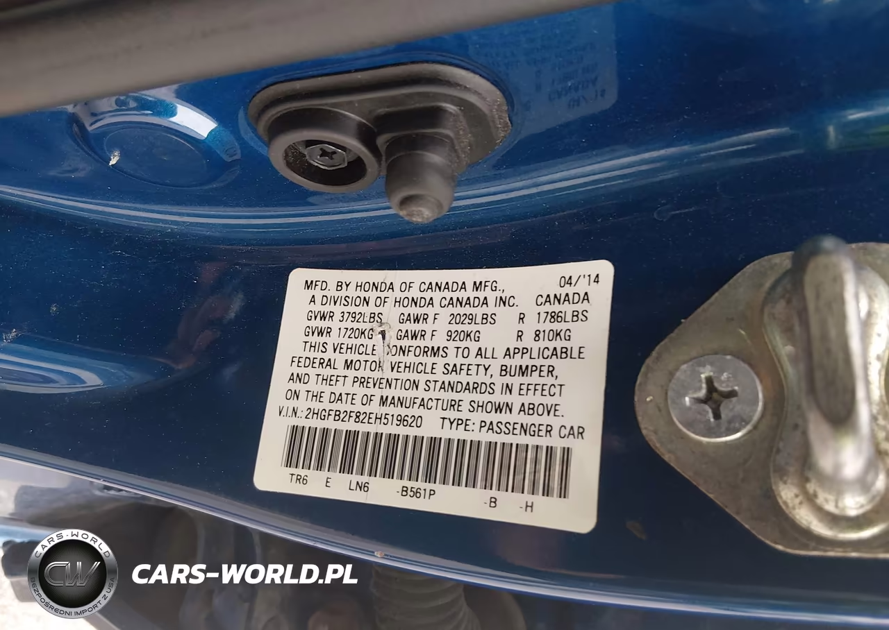 2014 Honda Civic Ex VIN:2HGFB2F82EH519620 - 9