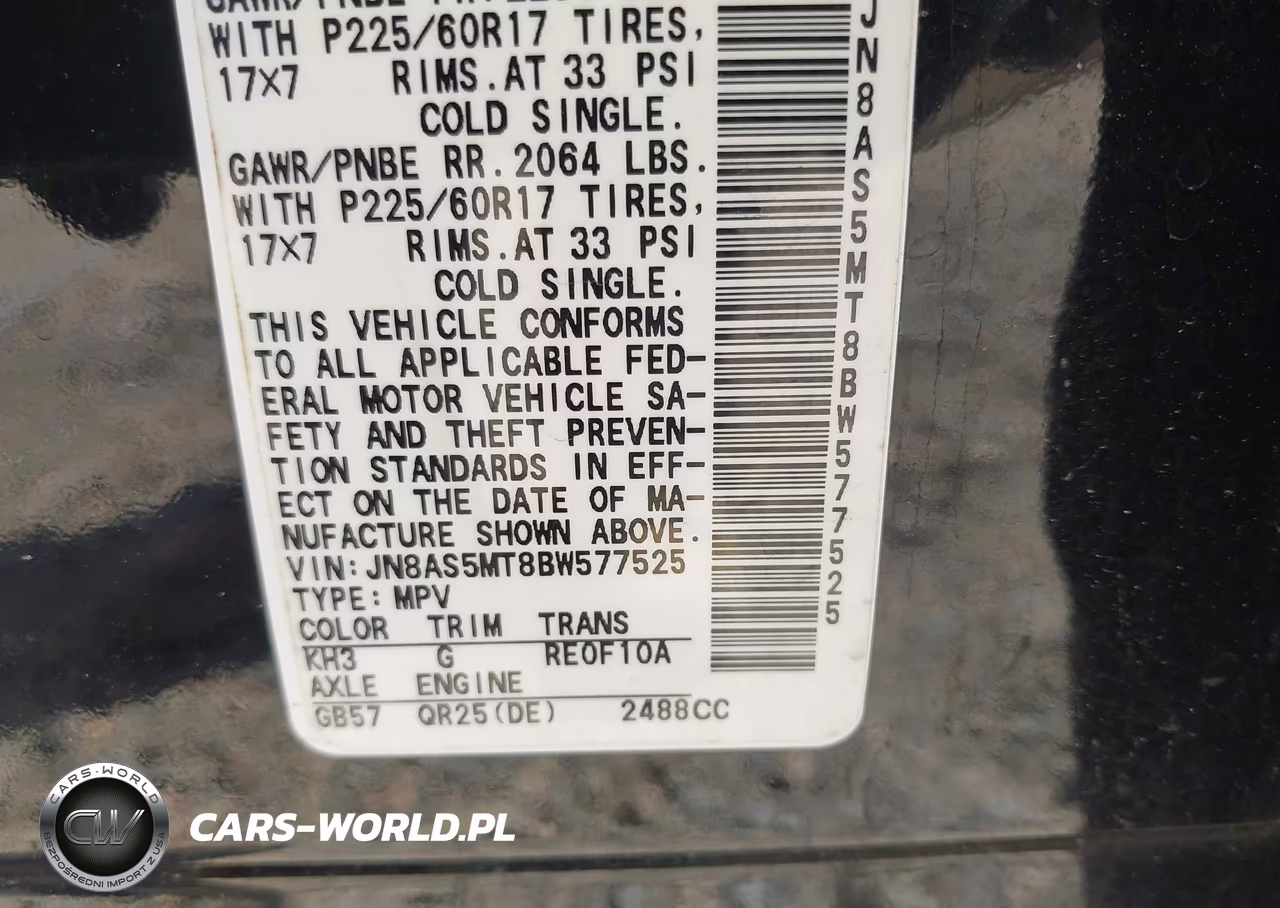 2011 Nissan Rogue Sv VIN:JN8AS5MT8BW577525 - 9