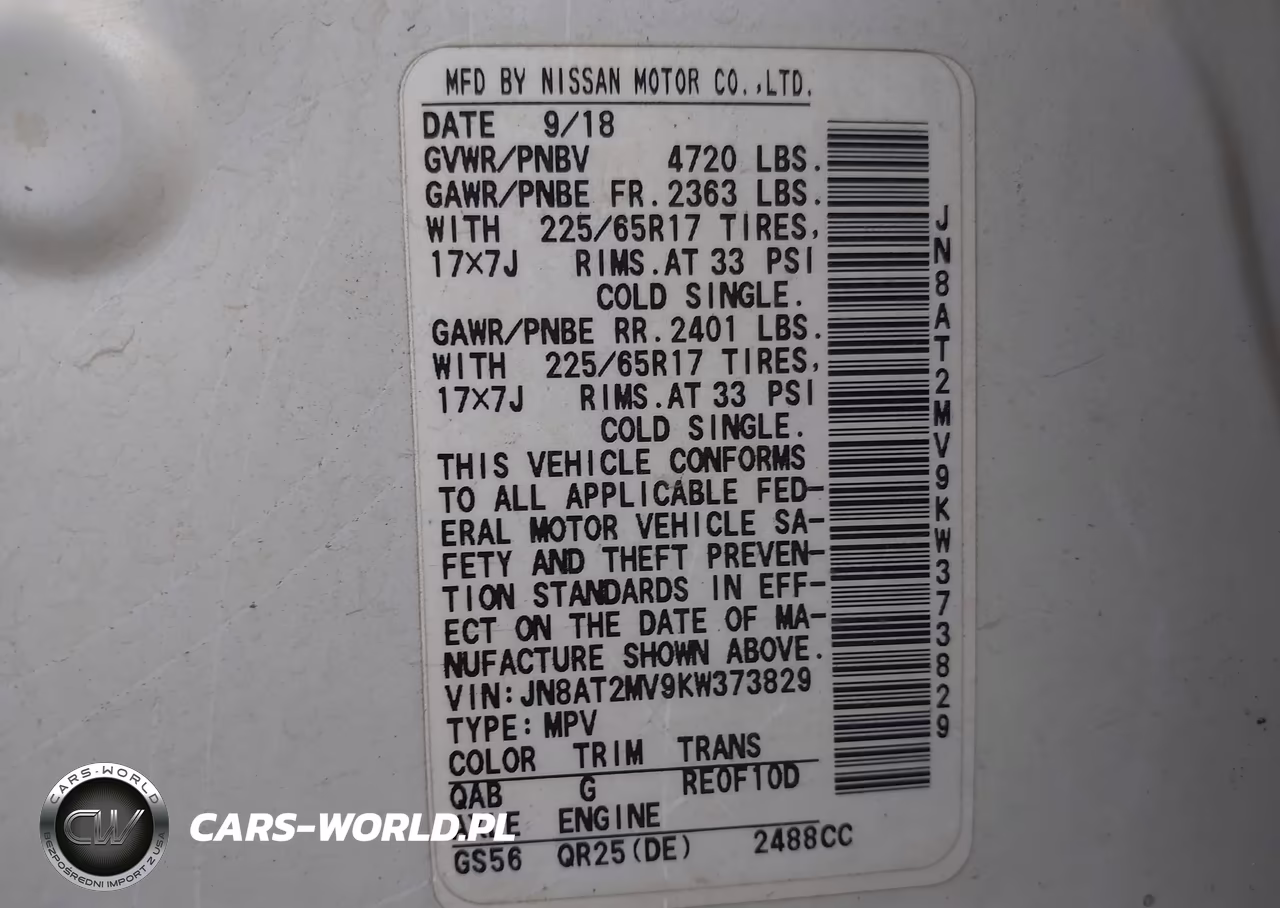 2019 Nissan Rogue Sv VIN:JN8AT2MV9KW373829 - 9