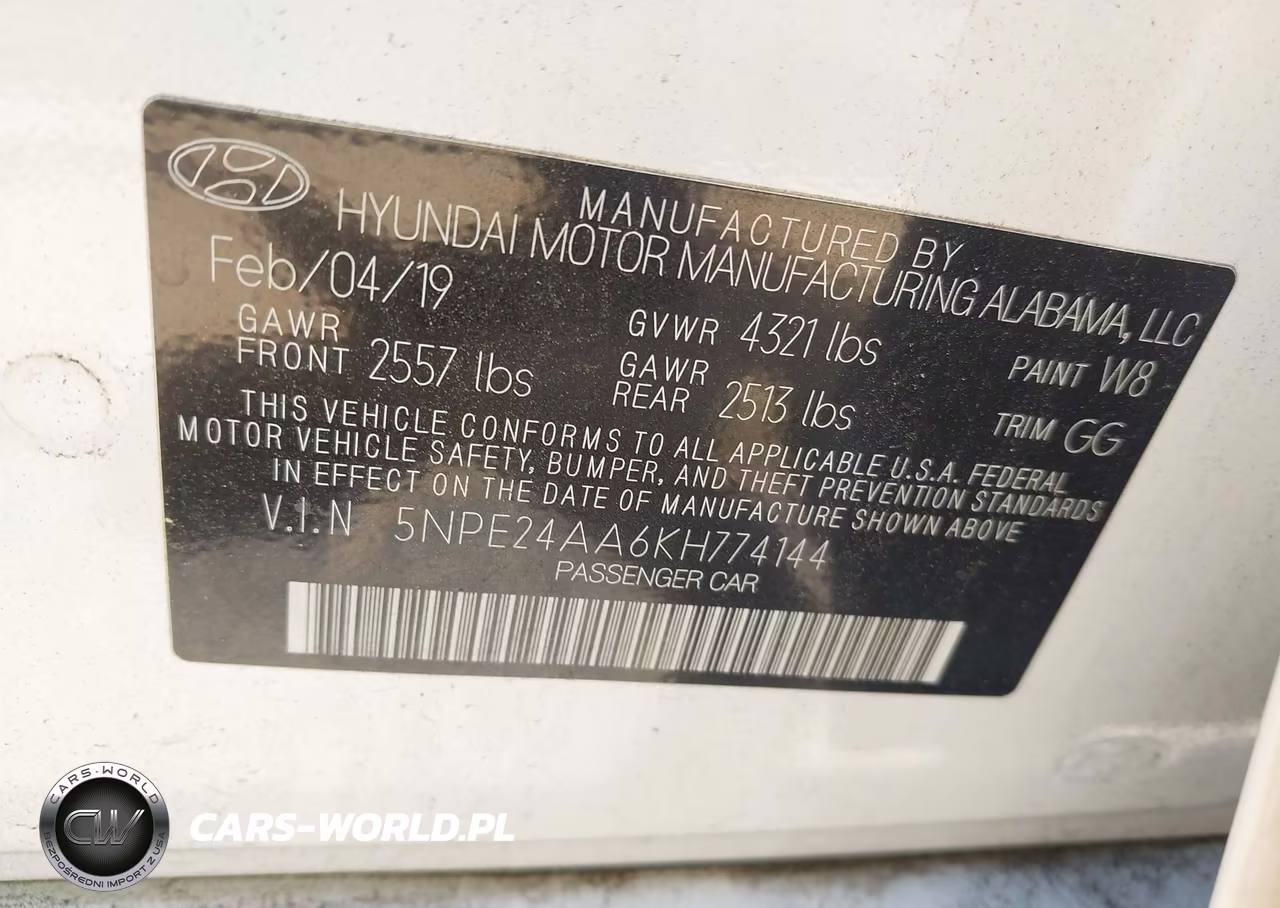 2019 Hyundai Sonata Eco VIN:5NPE24AA6KH774144 - 9
