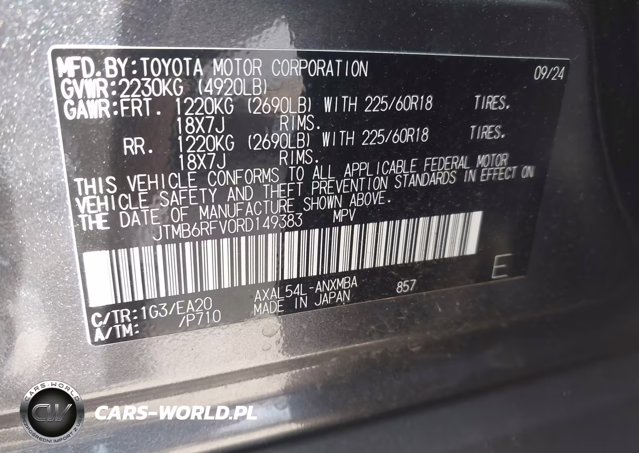 2024 Toyota Rav4 Hybrid Xle Premium VIN:JTMB6RFV0RD149383 - 9