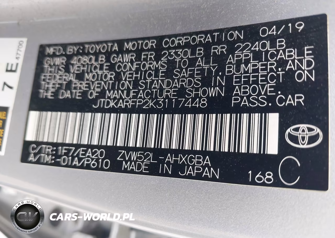 2019 Toyota Prius Prime Premium VIN:JTDKARFP2K3117448 - 9
