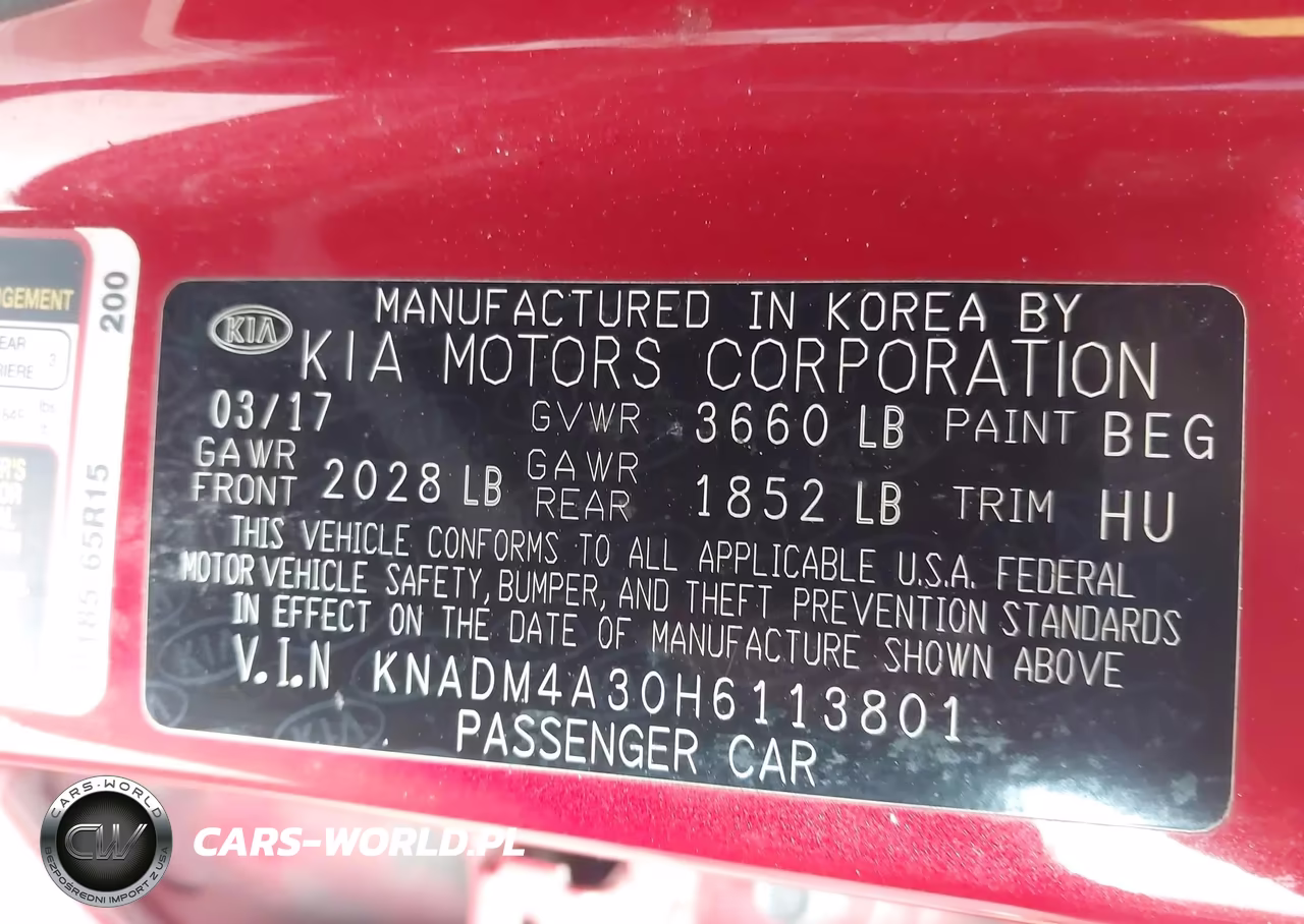 2017 Kia Rio Lx VIN:KNADM4A30H6113801 - 9
