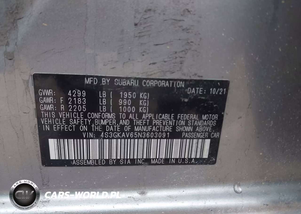 2022 Subaru Impreza Premium VIN:4S3GKAV65N3603091 - 9