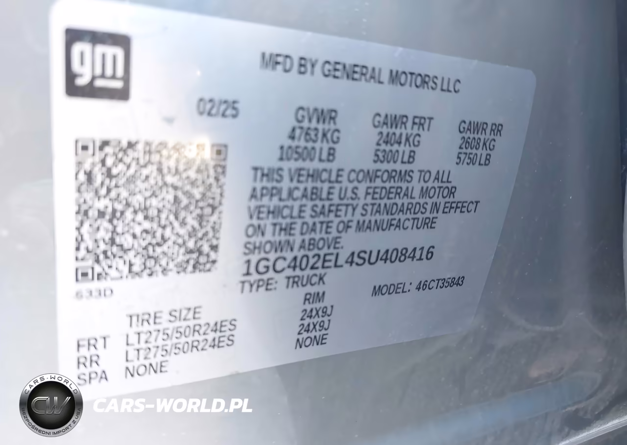 2025 Chevrolet Silverado Ev Rst VIN:1GC402EL4SU408416 - 8