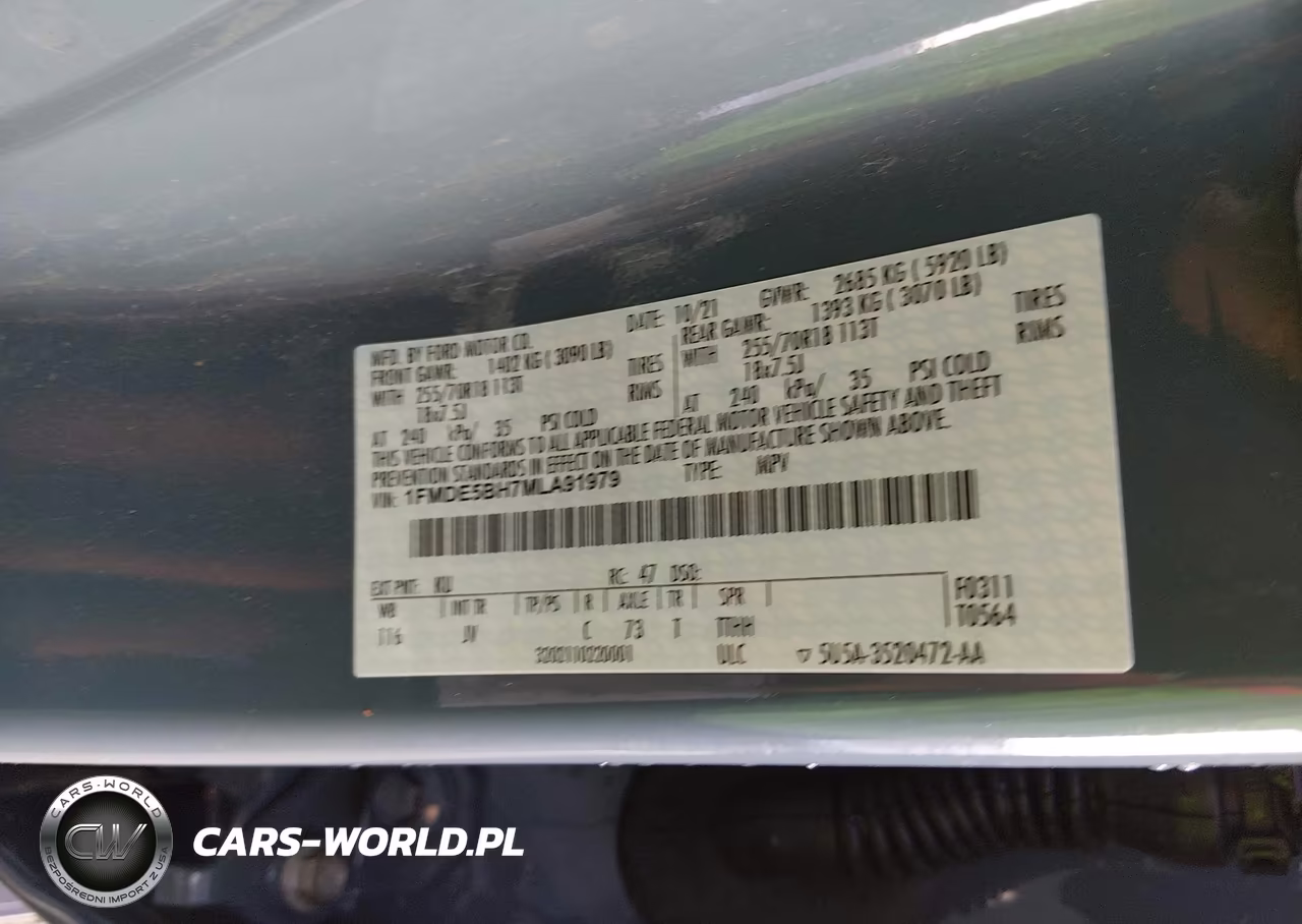 2021 Ford Bronco Outer Banks VIN:1FMDE5BH7MLA91979 - 9