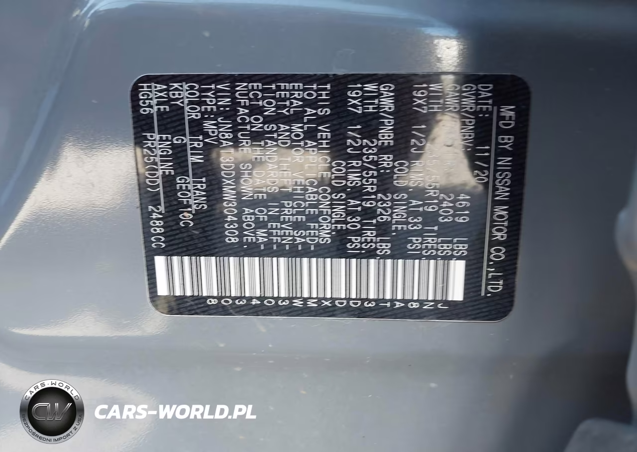 2021 Nissan Rogue Platinum Intelligent Awd VIN:JN8AT3DDXMW304308 - 9