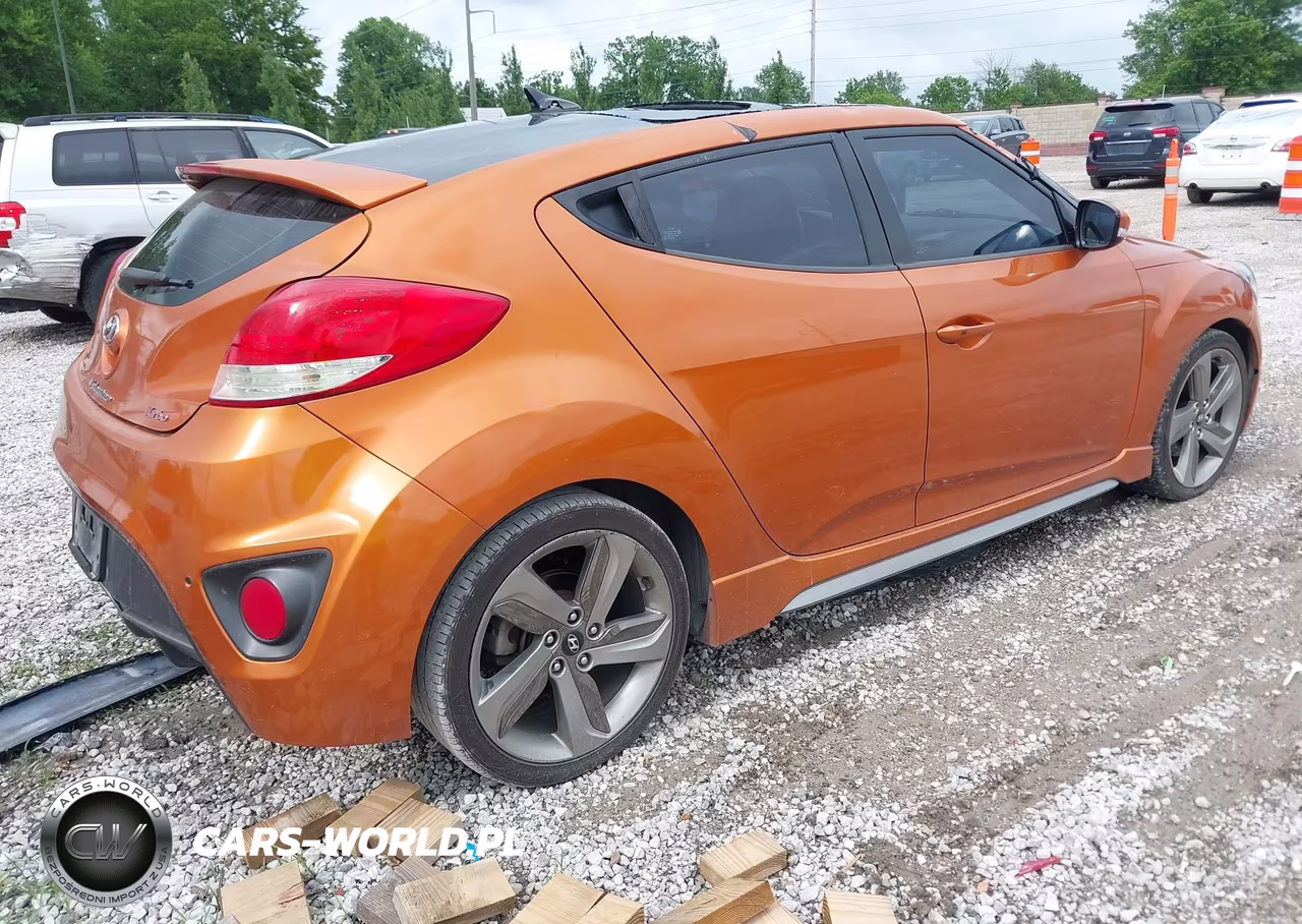 2013 Hyundai Veloster Turbo W-Black VIN:KMHTC6AE3DU104428 - 4