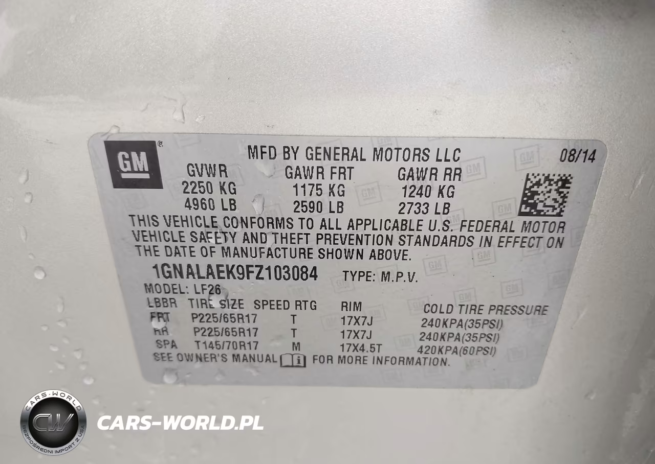 2015 Chevrolet Equinox Ls VIN:1GNALAEK9FZ103084 - 9