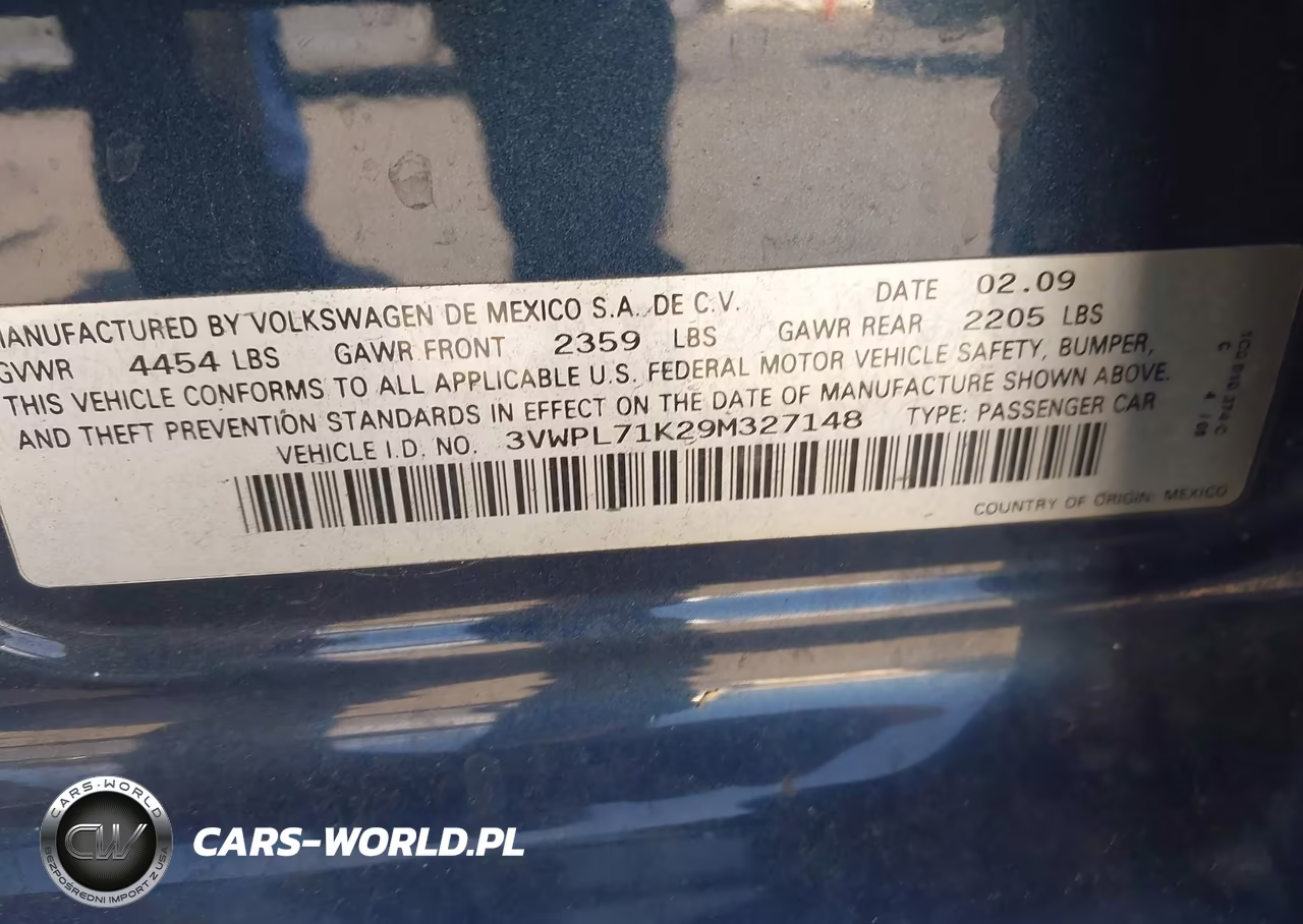2009 Volkswagen Jetta 2.0L Tdi VIN:3VWPL71K29M327148 - 9