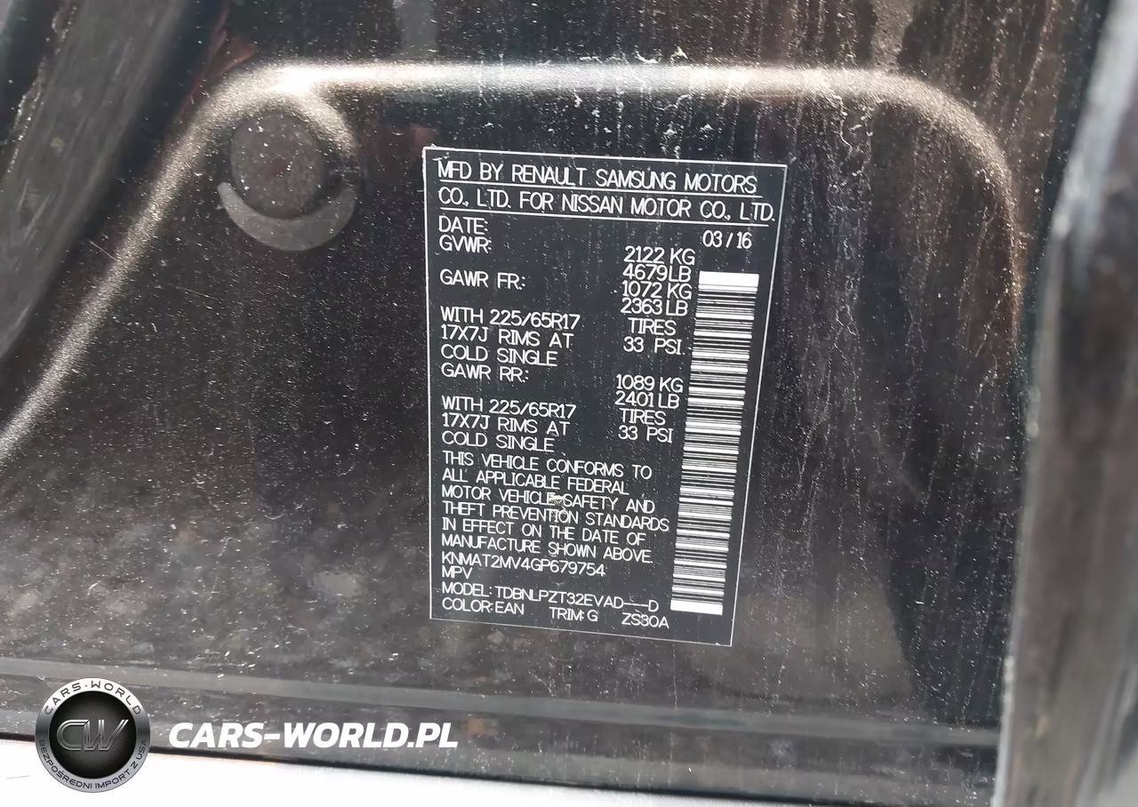 2016 Nissan Rogue S VIN:KNMAT2MV4GP679754 - 9