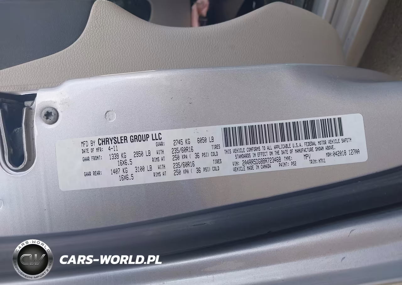 2011 Chrysler Town & Country Touring VIN:2A4RR5DG8BR723468 - 9