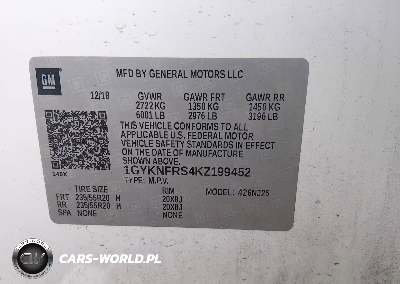 2019 Cadillac Xt5 Premium Luxury VIN:1GYKNFRS4KZ199452 - 9