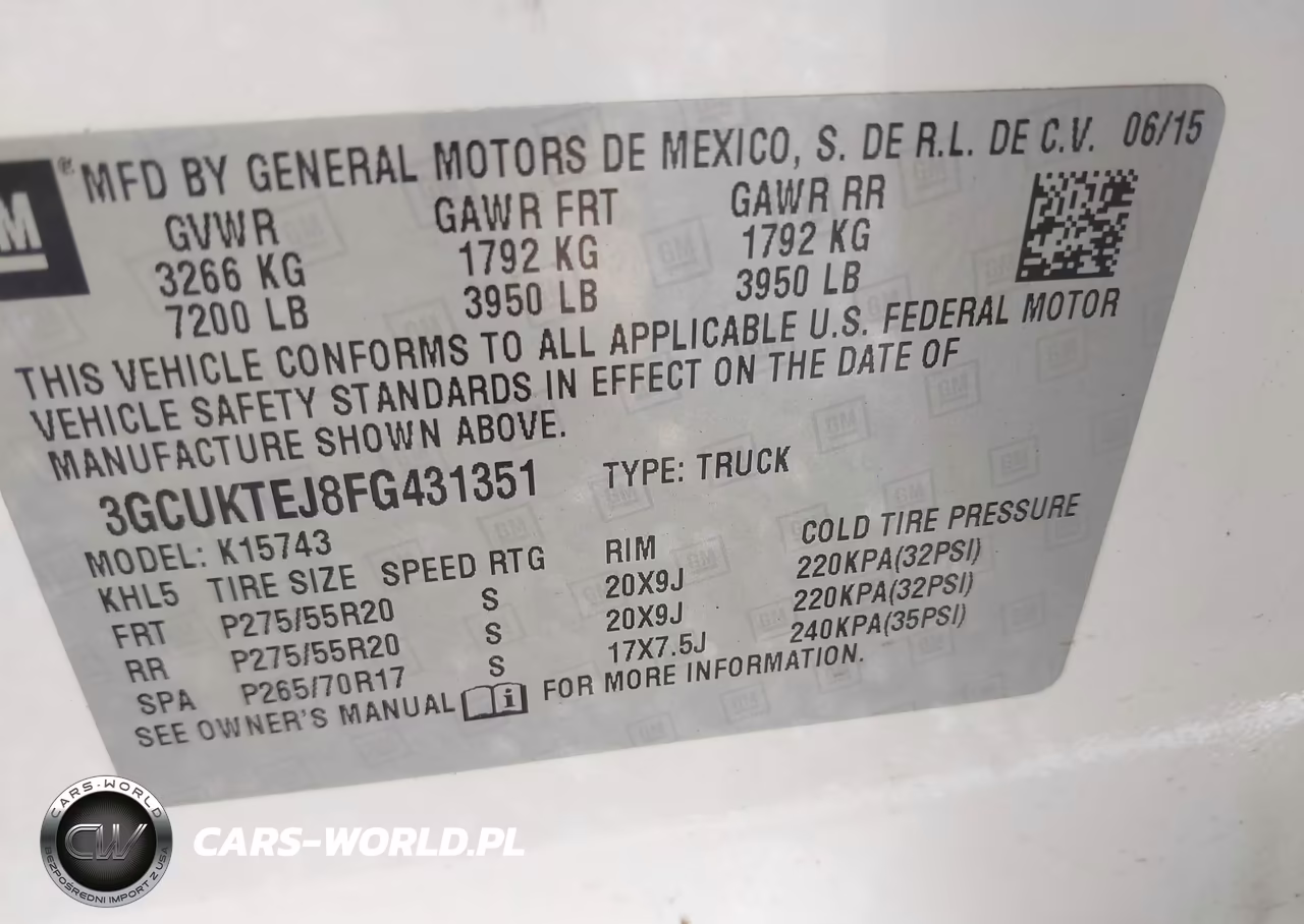 2015 Chevrolet Silverado 1500 High Country VIN:3GCUKTEJ8FG431351 - 9