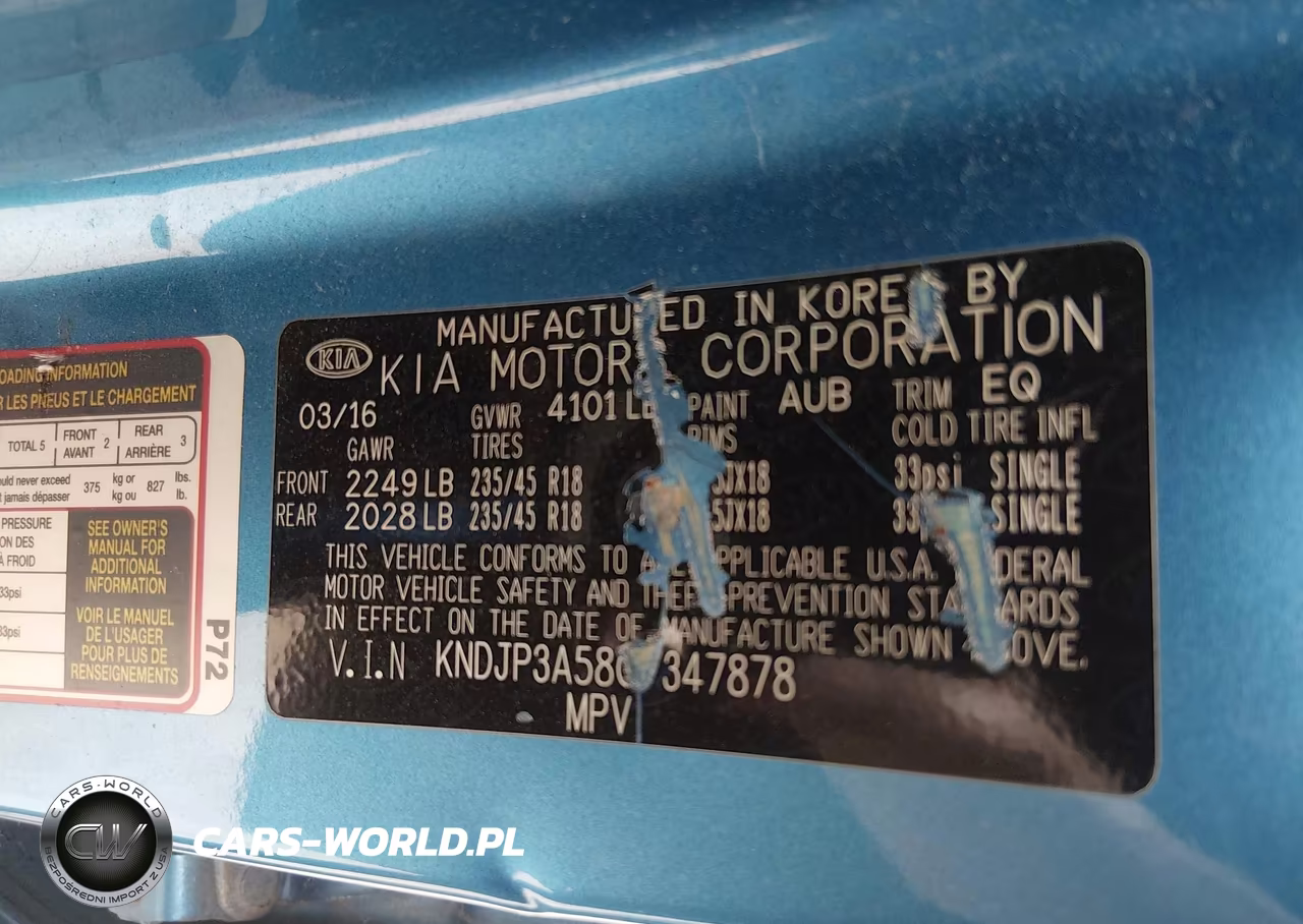 2016 Kia Soul + VIN:KNDJP3A58G7347878 - 9