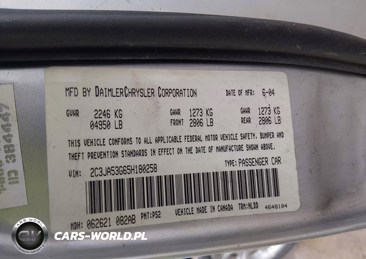 2005 Chrysler 300 Touring VIN:2C3JA53G65H180258 - 9