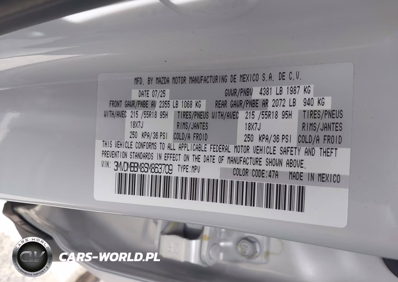 2025 Mazda Cx-30 2.5 S Select Sport VIN:3MVDMBBM8SM863709 - 9