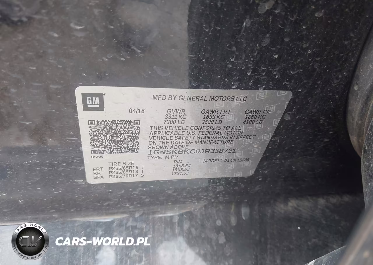 2018 Chevrolet Tahoe Lt VIN:1GNSKBKC0JR338721 - 9