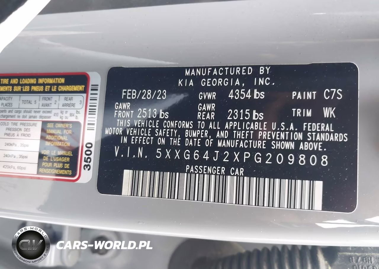 2023 Kia K5 Gt-Line VIN:5XXG64J2XPG209808 - 9