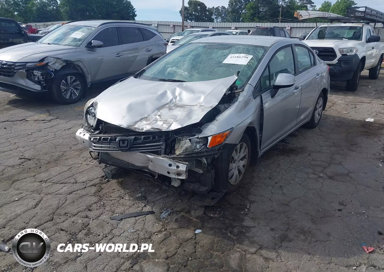 2012 Honda Civic Lx VIN:19XFB2F5XCE018021 - 2