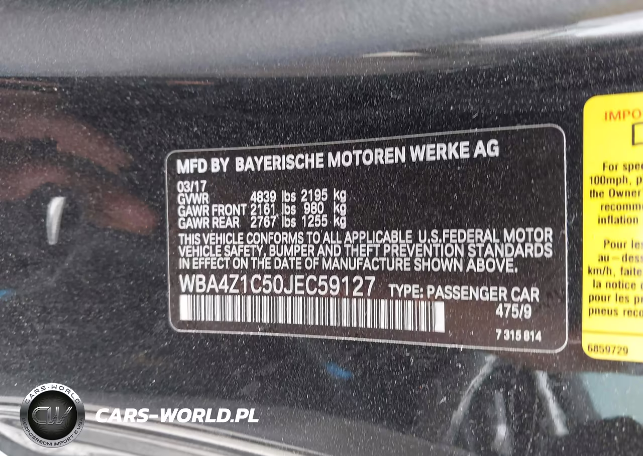 2018 BMW 430I VIN:WBA4Z1C50JEC59127 - 9