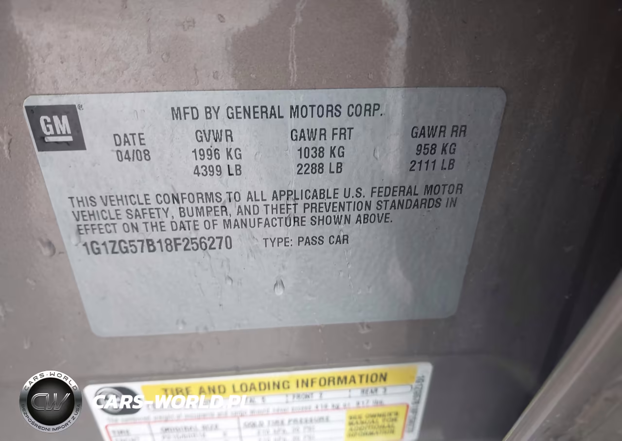 2008 Chevrolet Malibu Ls VIN:1G1ZG57B18F256270 - 9