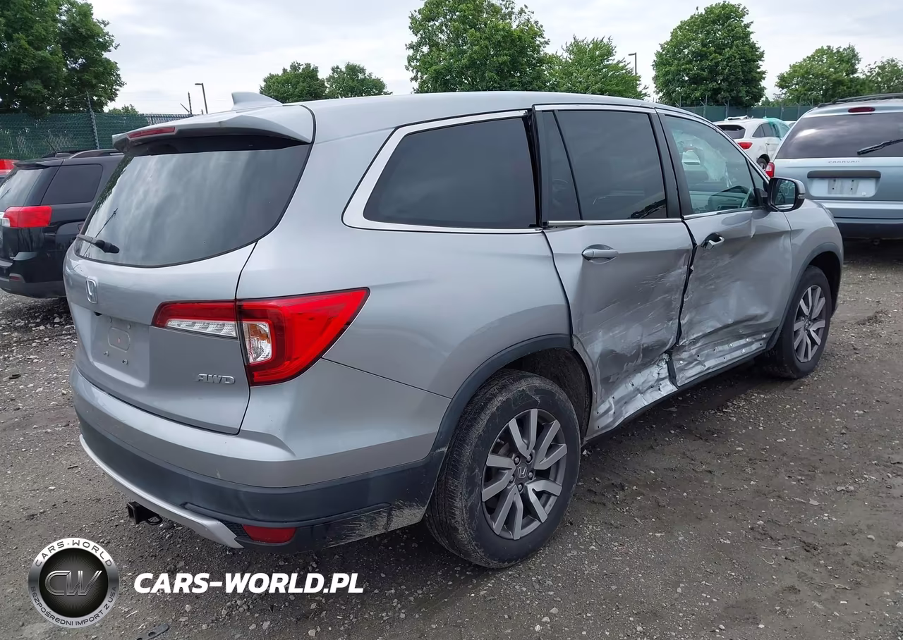 2021 Honda Pilot Awd Ex-L VIN:5FNYF6H55MB074641 - 4