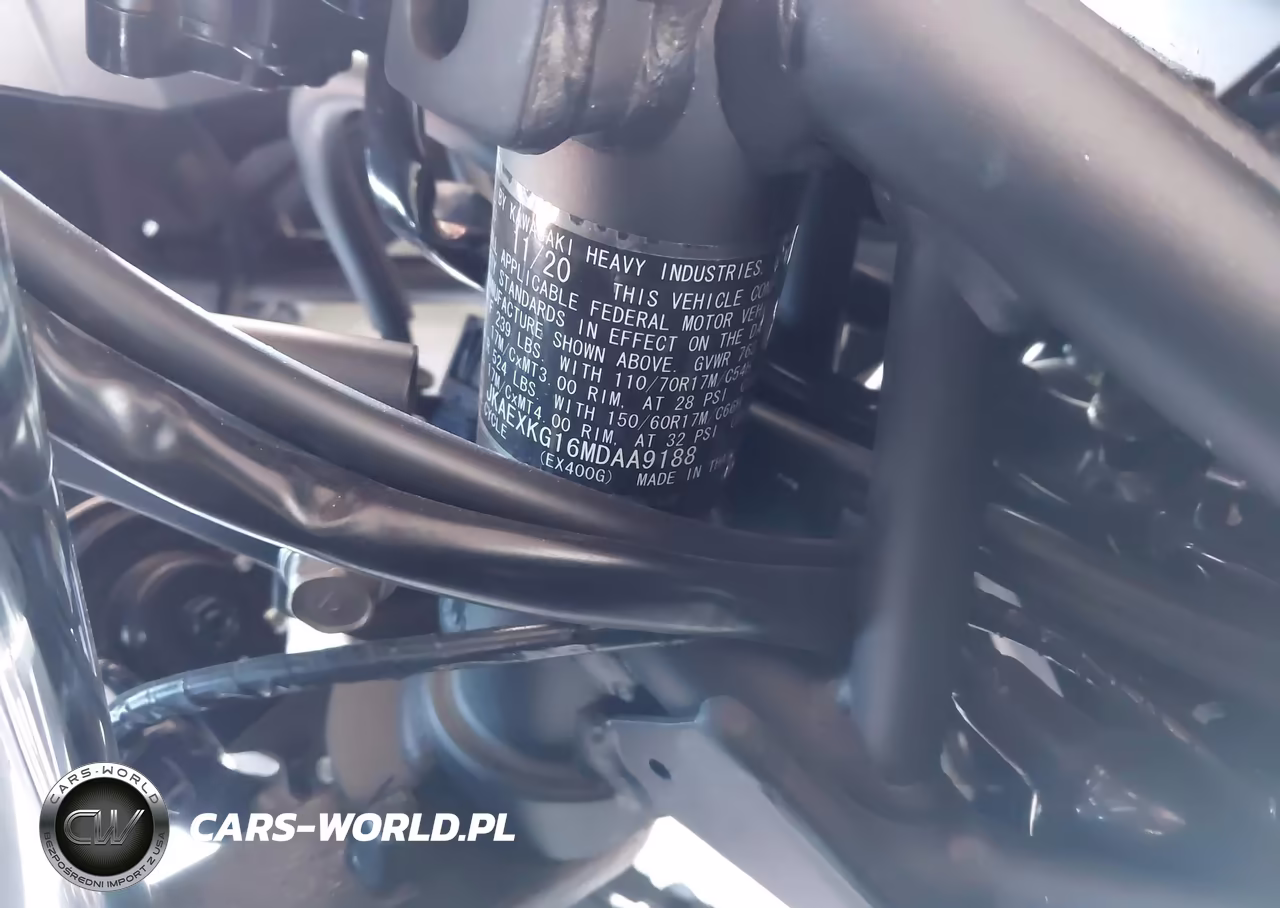 2021 Kawasaki Ex400 VIN:JKAEXKG16MDAA9188 - 10