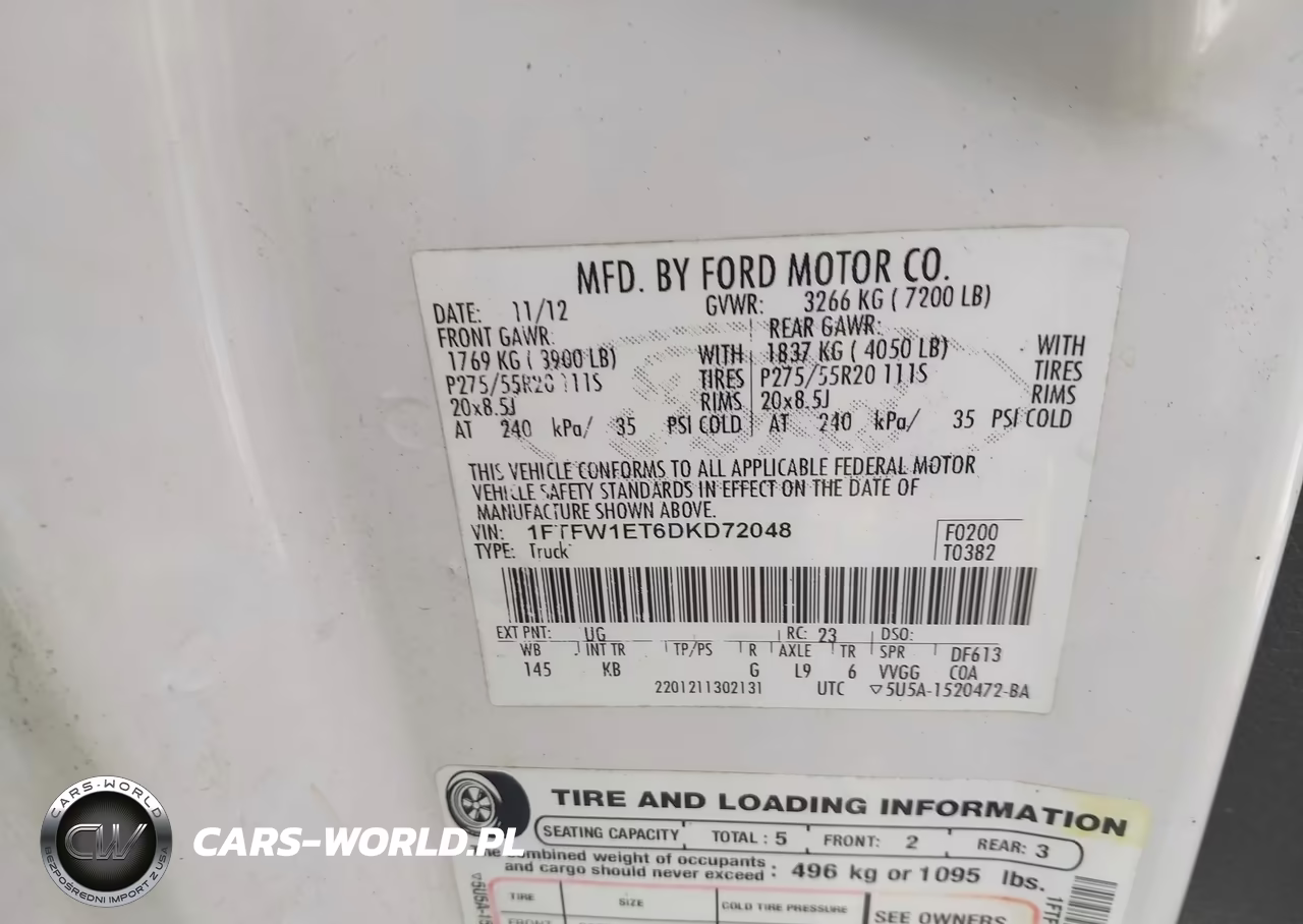 2013 Ford F-150 King Ranch VIN:1FTFW1ET6DKD72048 - 9