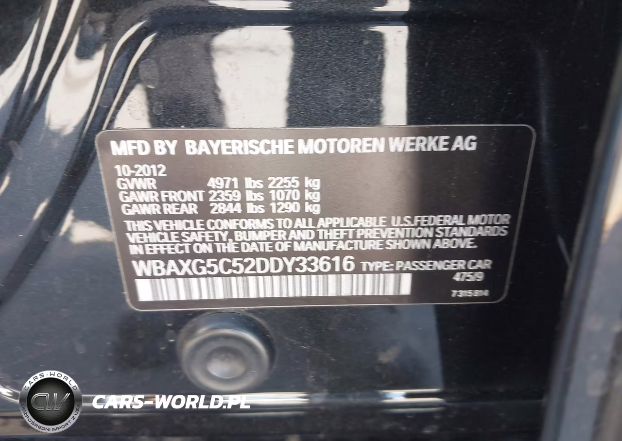 2013 BMW 528I VIN:WBAXG5C52DDY33616 - 9