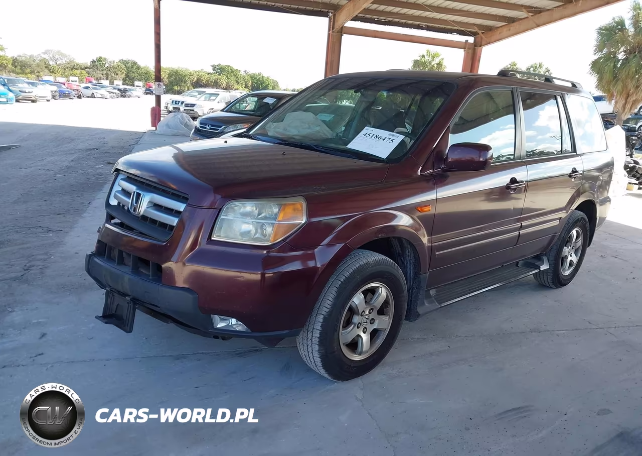 2007 Honda Pilot Ex VIN:2HKYF18447H503784 - 2