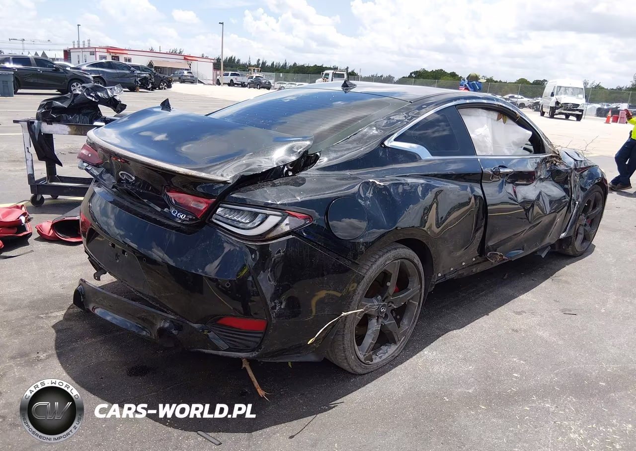2019 Infiniti Q60 3.0T Red Sport 400 VIN:JN1FV7ELXKM440796 - 4