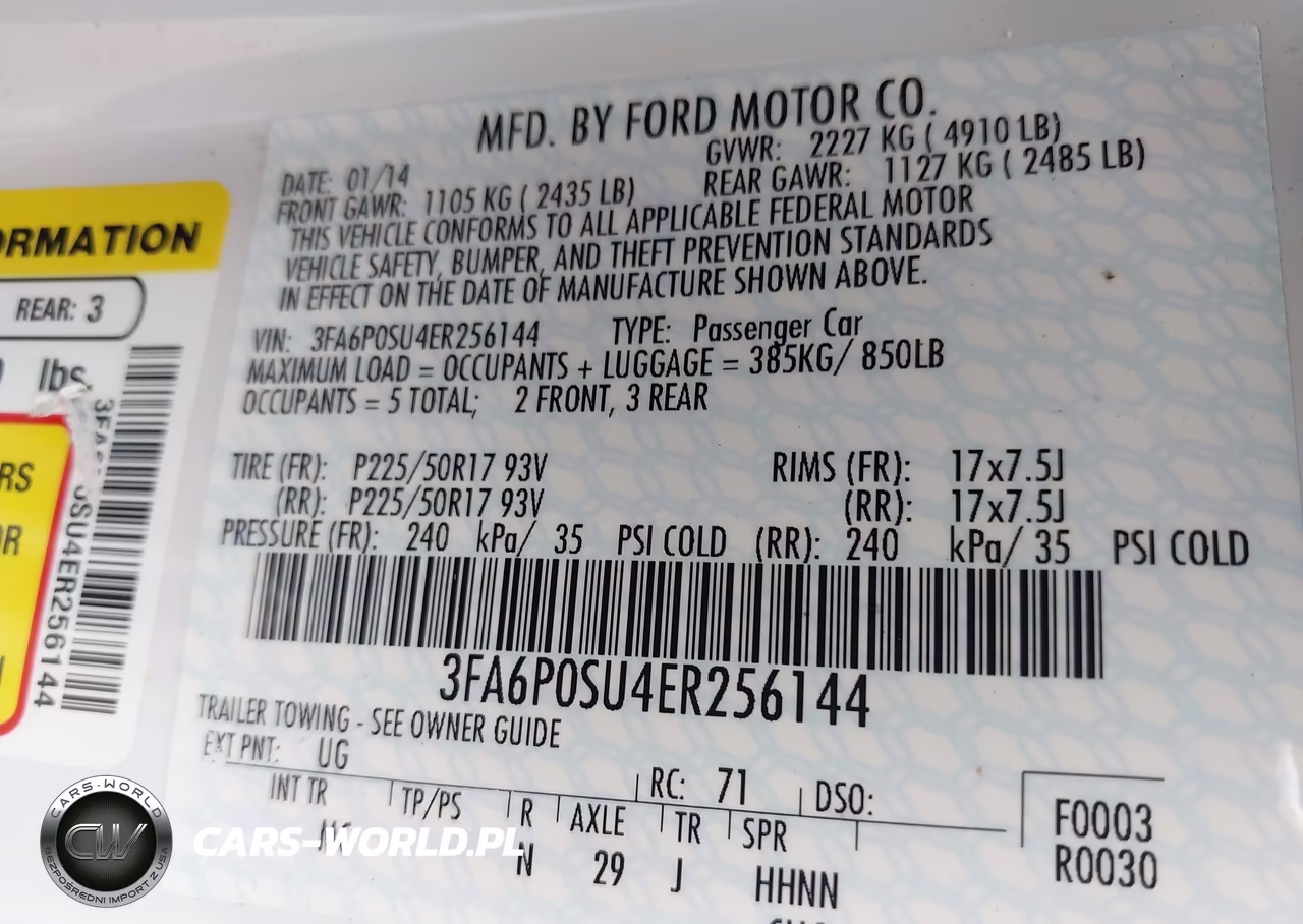 2014 Ford Fusion Energi Titanium VIN:3FA6P0SU4ER256144 - 9
