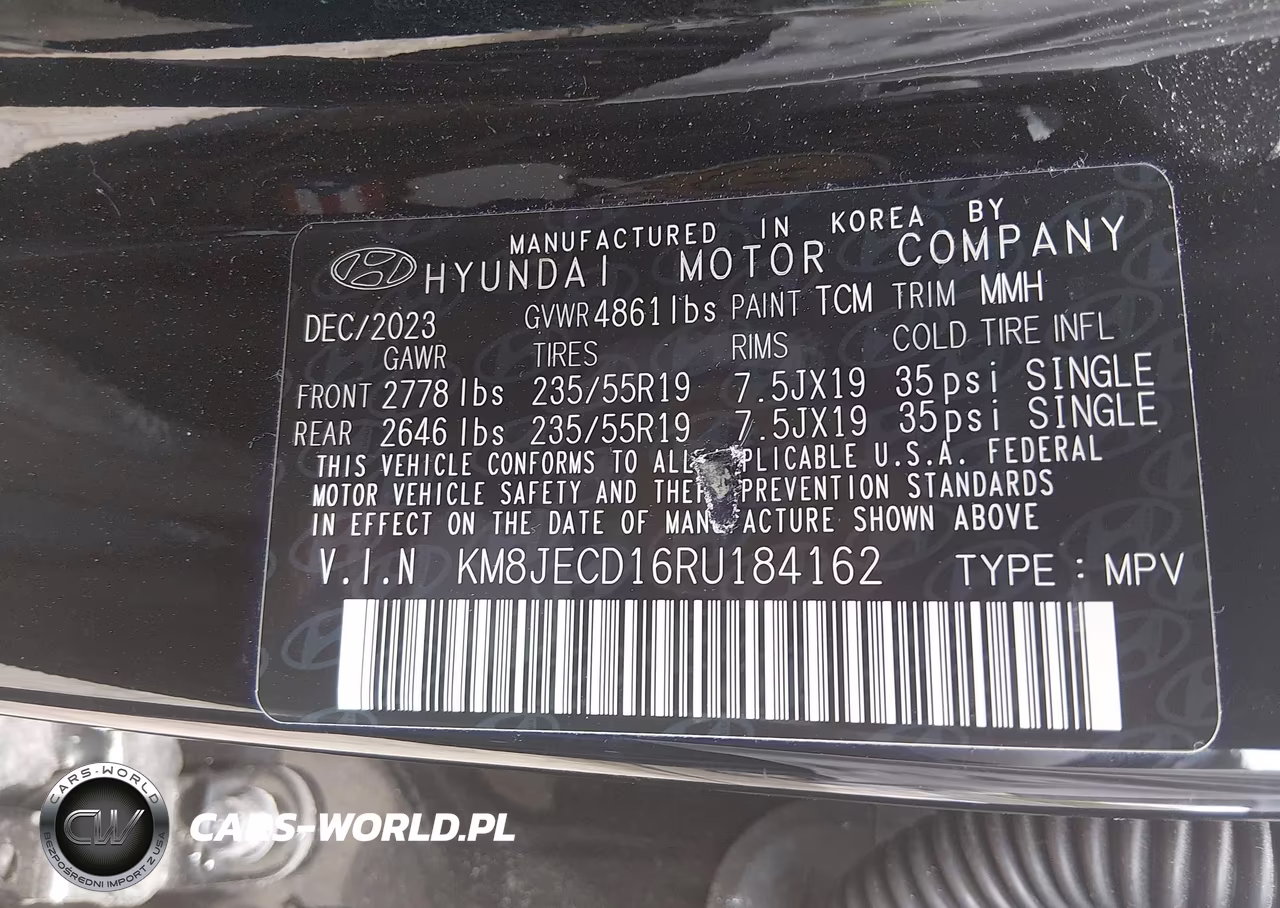 2024 Hyundai Tucson Hybrid Limited VIN:KM8JECD16RU184162 - 9
