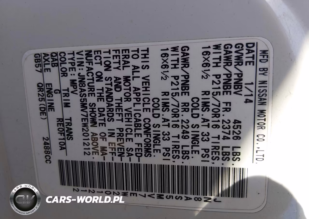 2014 Nissan Rogue Select S VIN:JN8AS5MV7EW201212 - 9