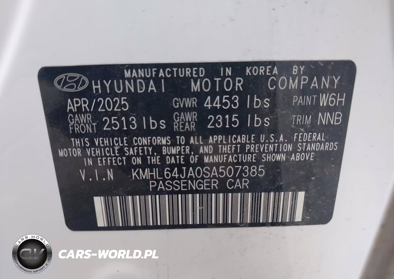 2025 Hyundai Sonata Sel VIN:KMHL64JA0SA507385 - 9