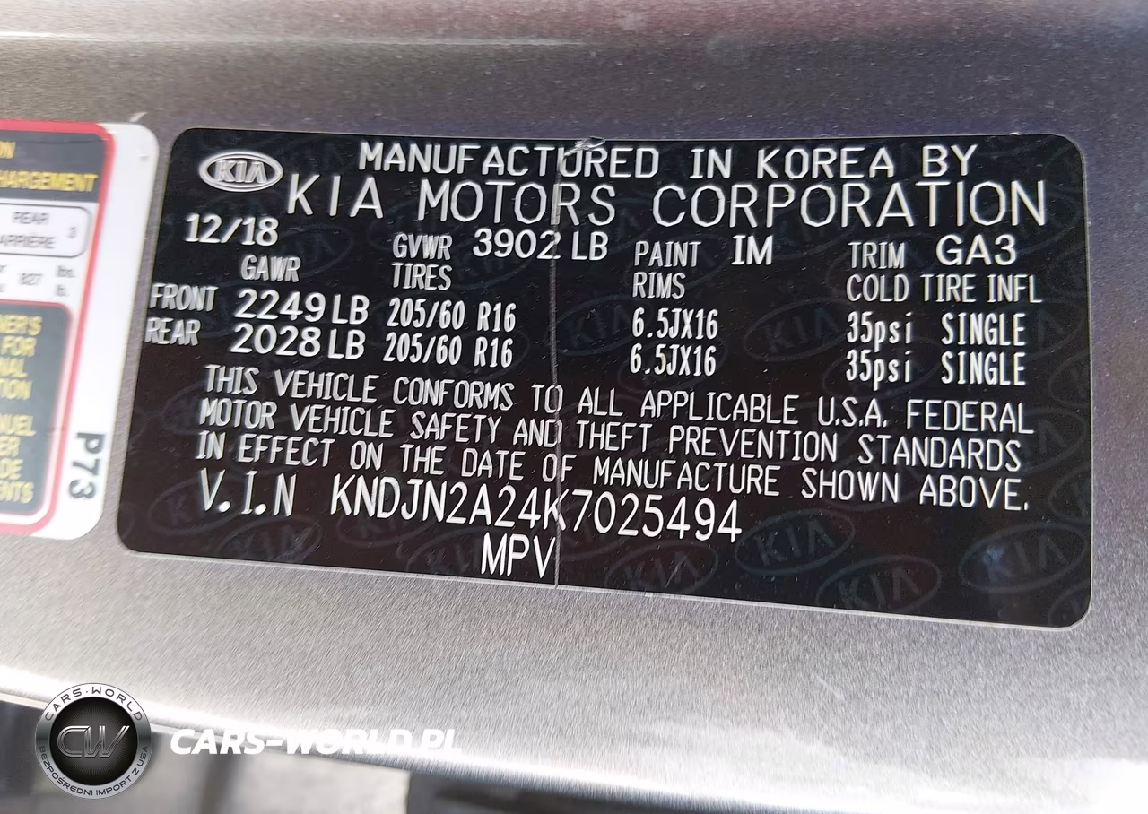 2019 Kia Soul VIN:KNDJN2A24K7025494 - 9