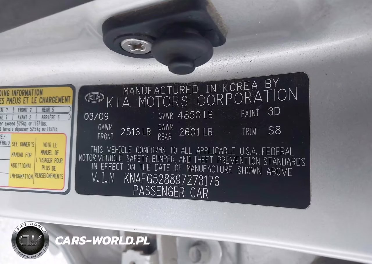 2009 Kia Rondo Lx VIN:KNAFG528897273176 - 9